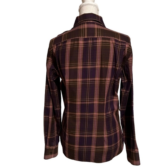 LAUREN RALPH LAUREN WOMENS CASUAL LONG SLEEVE PLAID BUTTON DOWN SHIRT SIZE MED - Picture 5 of 9